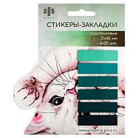 Стикеры-закладки ФЕНИКС 12*45мм "Кот" 66595 бирюзовый,пластик,6цв.*25шт.