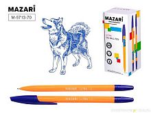 Ручка масл. шар. MAZARI "Ultra" M-5713-70 синяя,1мм,игольч.