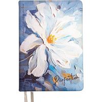 Ежедневник н/д А5 160л. deVENTE кож.зам. "Perfection" 2334626 сиренев.-голуб,,бел.бум.,светоот.печ.