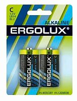 Батарейка Ergolux LR14 Alkaline BL-2 ( LR14  BL-2 батарейка 1,5 В)