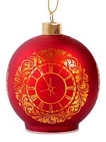 Игрушка ел. ФЕНИКС "Шар красный" 95546 стекл.,светодиод.подсветка,8*9*8см