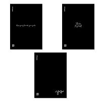 Тетрадь 48л. (клетка) А4 EK пластик.обл. "Words (чёрный)" 61959