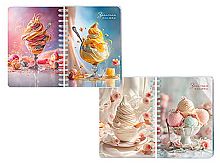 Записная книжка А6  80л. АППЛИКА спираль Перевертыш "Лакомство" С1226-74