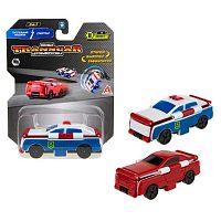 Игрушка 1TOY Автовывернушка "Патрульная машина – Спорткар" Т18287 пластик.,8см,блистер