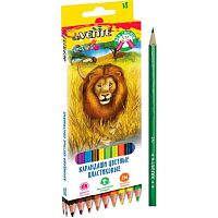Карандаши пластик. 18цв. deVENTE "Животный мир" 5023308 к/к