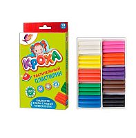 Пластилин 10цв.,165гр. ЛУЧ "Кроха" 25С 1556-08 растительный,со стеком