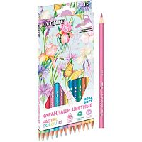 Карандаши 12цв. deVENTE "Trio Mega Soft Pastel" 5022020 пастел.цв.,трёхгр.корп.,4М,к/к,е/подвес