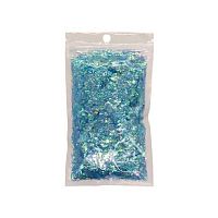 Добавка для слаймов Slime Битое стекло в пакете (слюда Синяя, 20гр)