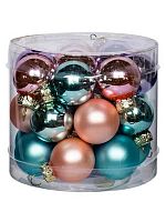 Игрушка ел. ФЕНИКС "Шары мультиколор" 92658 (24шт),стекл.,2,5*2,5*2,5см
