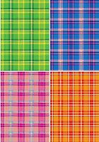 Картон цв. А4  4л. 4цв. АППЛИКА "Шотландка" С4284-01 поделочный,с тиснением