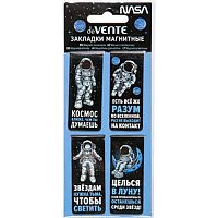 Закладки магнитные deVENTE "NASA" 8065507 (4шт) блист.