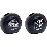 Точилка с контейнером 2отв. deVENTE "Fast Or Last" 8031507 пластик,чёрн.корп.,асс.