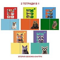 Тетрадь 96л. (клетка) ЭКСМО спираль "Зоо микс" ТСЛ968465 мел.карт.,выб.лак