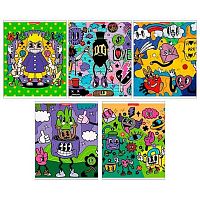 Тетрадь 48л. (клетка) КанцБиз "Абсурд" 13056/5 полн.твин уф,асс.