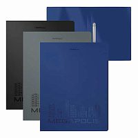 Папка 2 кольца 35мм EK А4 "Megapolis" 49983 асс.,600мкм