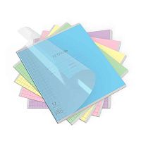 Тетрадь 12л. (кр.клетка) EK пластик.обл. "Классика CoverPrо" 60548 асс.