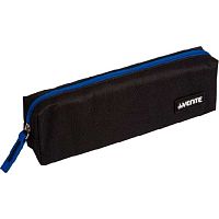Пенал-косметичка deVENTE 210*60*40 "Black" 7029325 (30предм.) чёрн.с син.,прямоуг.,текстил.