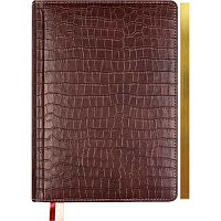 Записная книжка А5  80л. deVENTE "Wild" 2251505 кож.зам.,т.-коричн.,крем.бум.,зол.срез,клетка,подар.