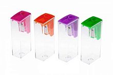 Точилка с контейнером 1отв. ХАТ BS_10004 асс.4цв.,к/к