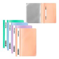 Скоросшиватель пластиковый А5+ EK "Matt Pastel Bloom" 61130 асс.,180мкм