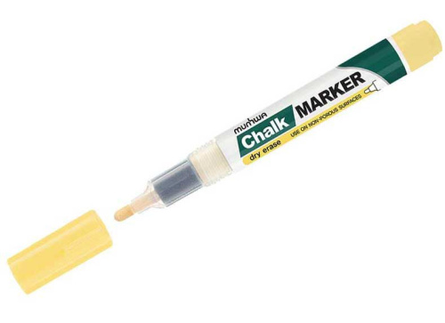 Маркер меловой MunHwa "Chalk Marke" CM-08 3мм желтый