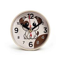 Будильник "Щенок" кварц,хаки В7-038
