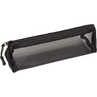 Пенал-косметичка deVENTE 210*60*60 "Mesh" 7026612 (40предм.) треуг.,чёрн.,мат.сетка ПВХ