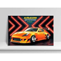 Альбом для рис.20л. КанцБиз "Оранжевая машина" 13554 на скобе