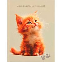 Дневник 5-11кл. Проф-Пресс тв.обл. "Улыбка рыжего котика" Д48-3873 глиттер