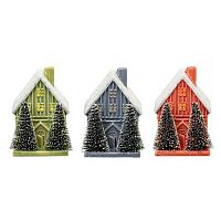 Фигурка с подсветкой НГ REMECO "Домик" 806083 фарфор,6*7,5*9см,асс.