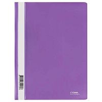 Скоросшиватель пластиковый А4 СТАММ ММ-30913 фиолетовый,180мкм,с прозр.верх.