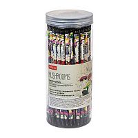 Карандаш ч/гр. с ласт. ХАТ "Mushrooms" 079532 НВ круглый.корп.,заточ.,пласт.туба,асс.