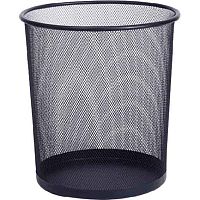 Корзина д/бумаг deVENTE 22*26,5*28см,круглая,сетчатая метал.,чёрная 4106102
