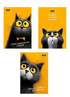 Блокнот А6  40л. ХАТ Premium "Пушистый философ" склейка,обл.мел.,глянц.лам.