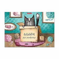 Альбом для рис.30л. EK склейка "Cat & Box" 46912