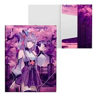 Папка на резинке А4 EK "Manga (Lilac)" 61206 пластик,550мкм