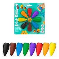 Мелки восковые  8цв. EK Baby 65455 фигурные,блистер,е/подвес