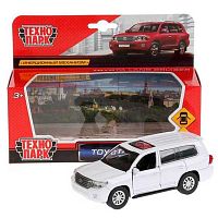 Игрушка инерц. Технопарк "Машина Toyota Land cruiser белый" металл.,12,5см CRUISER-WT