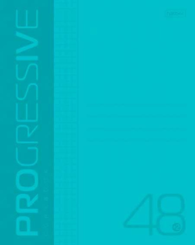 Тетрадь 48л. (клетка) ХАТ пластик.обл. "Progressive бирюзовая"