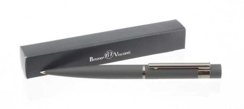 Ручка подар. шар. BV "Verona" 20-0219 синяя,1мм,серый метал.корп.,поворот.мех.