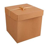 Коробка подар. КОКОС 253900 крафт (30*30*30см) 