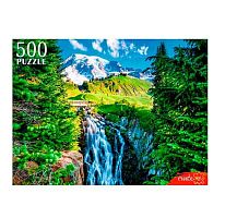 Пазлы  500 Рыжий кот "Весна в горах" ШТП500-8267