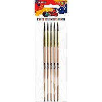 Кисть колонок № 6 круглая deVENTE 8073326 дерев.ручка