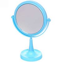 Зеркало настол. "Beauty" 25,5см,на ножке,матовое,круг,микс,3цв. 453-528