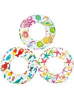 Круг д/плавания  51см Рыжий кот INTEX "Цветные рыбки" 59230NP асс.