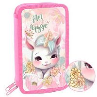 Пенал 2отд. 190*110 ОНИКС ПКТ-11-22 "Маленькие единорожки" (87797) п/э,фольга