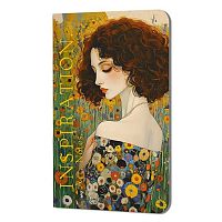 Блокнот А5  32л. КОНТЭНТ "Inspiration.Климт.Рыжая девушка" 978-5-00241-396-6 линейка,софт-тач