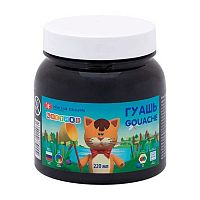 Гуашь худ. 220мл ЗХК "Цветик" чёрная 3023810