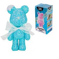 Мозаика алмазная "Чудо-мишка ярко-голубой" 22*10см 654-0348 к/к