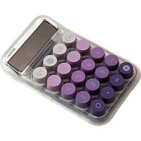 Калькулятор наст. 10разр. deVENTE DD-1 4031402 прозрачный,сиреневый деграде,125*150*18мм